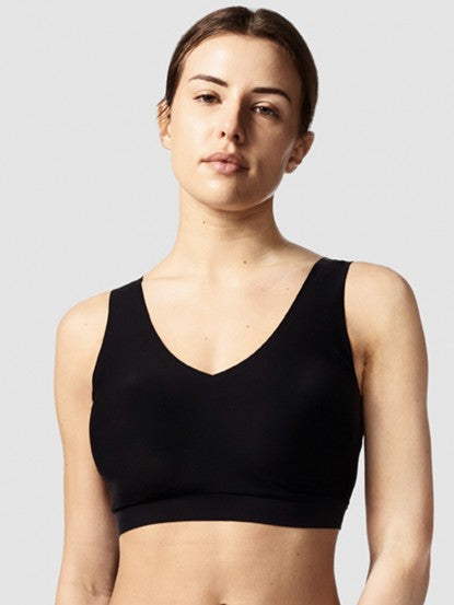 Softstretch Padded V-Neck Bra - Black