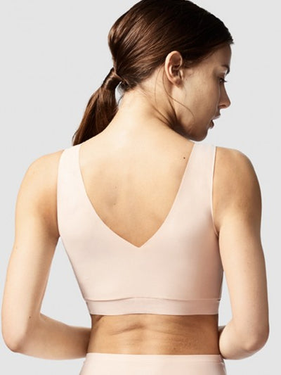 Softstretch Padded V-Neck Bra - Nude Blush