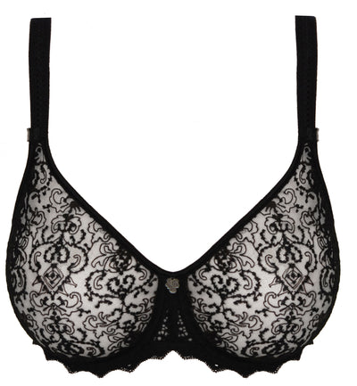 Cassiopee Seamless Full Cup Bra - Black