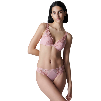 SAGA Plunging Push-up  Bra - Verona Pink