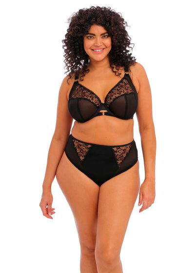 Namrah High Leg Brief - Black