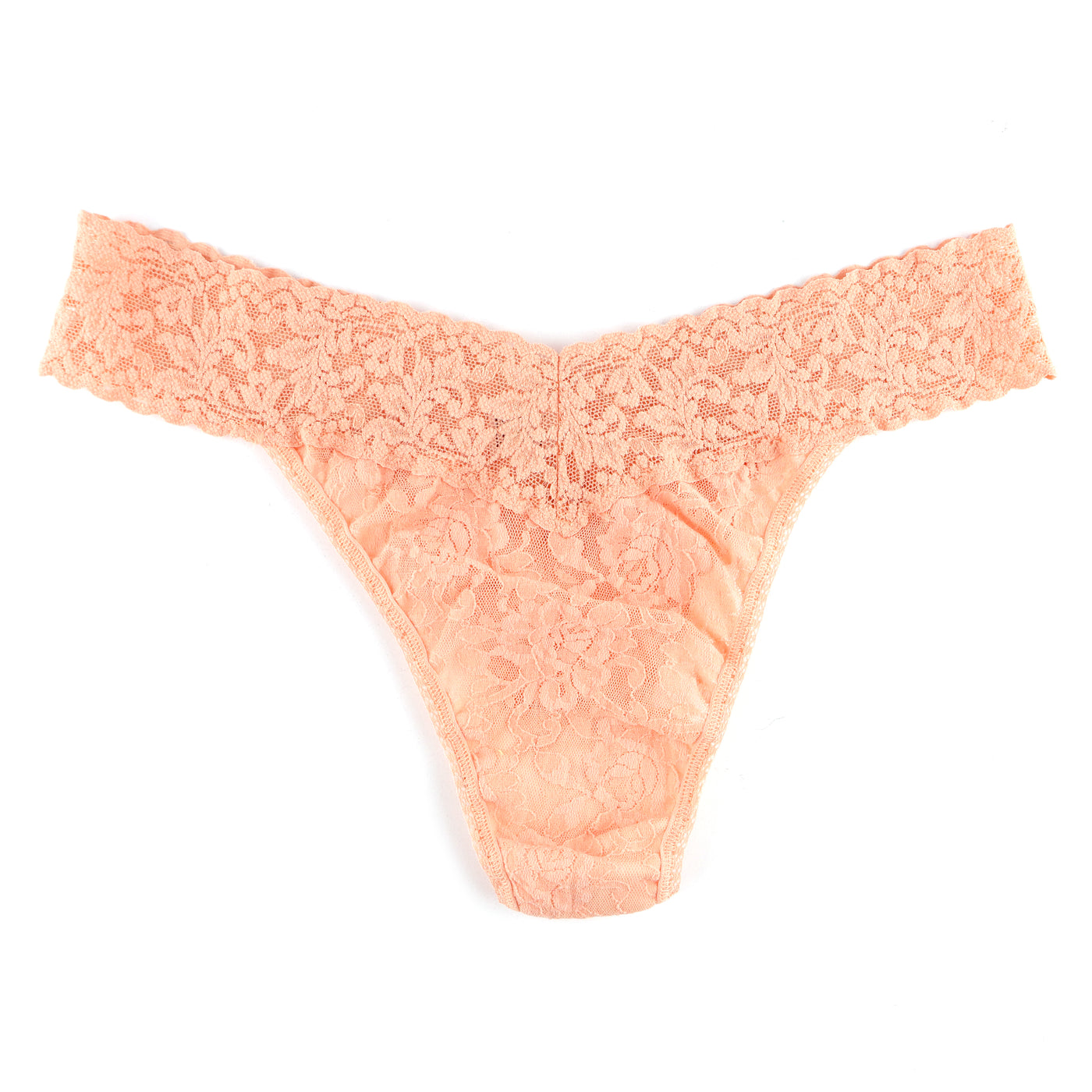 Signature Lace Original Rise Thong - Orange Blossom