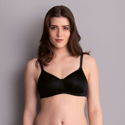 Tonya Padded Wire-free Mastectomy Bra- Black