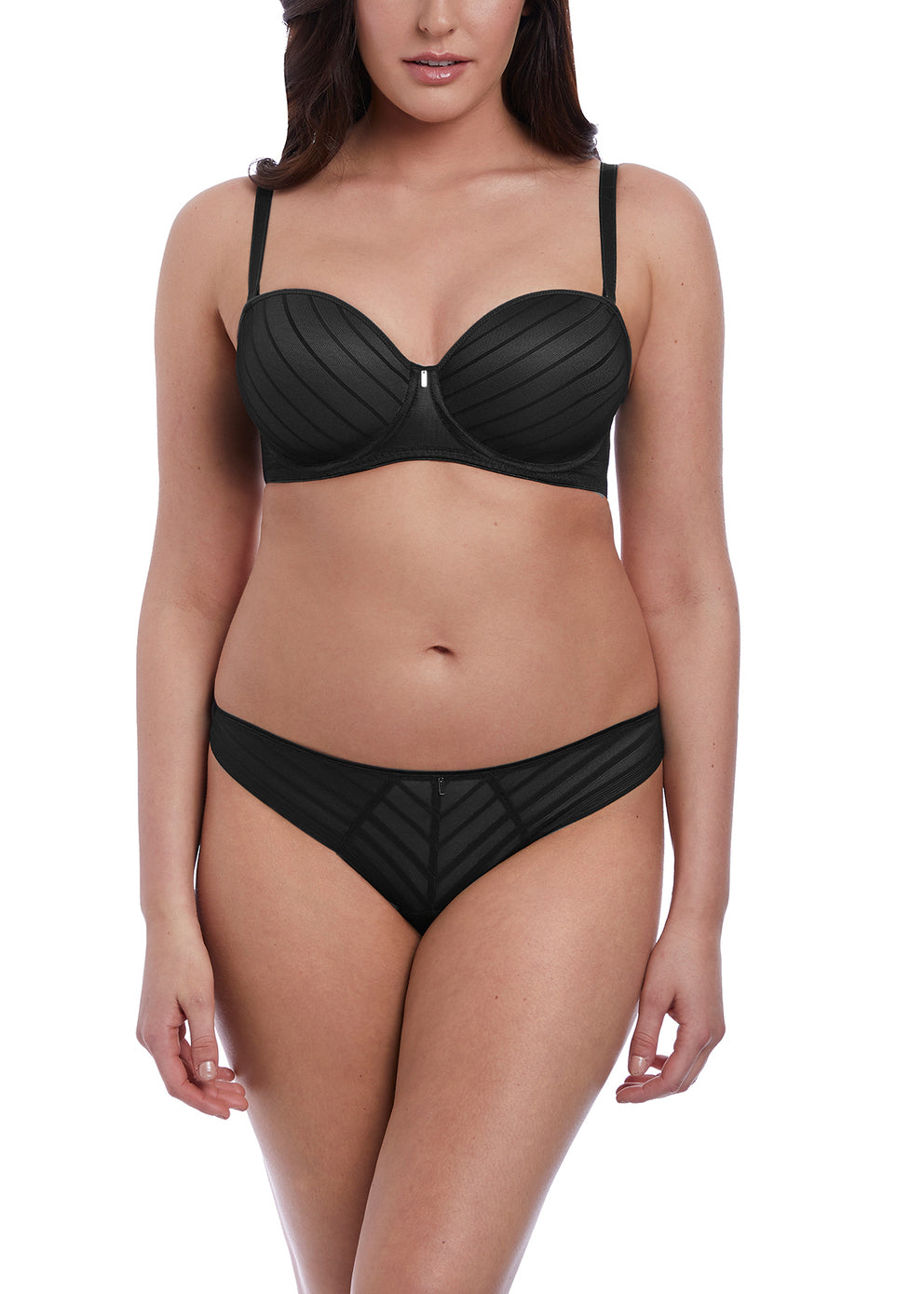 Freya Deco Strapless Bra Black