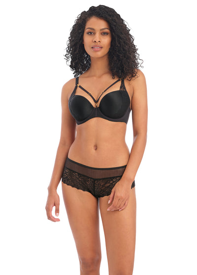 Temptress Moulded Plunge Bra - Black