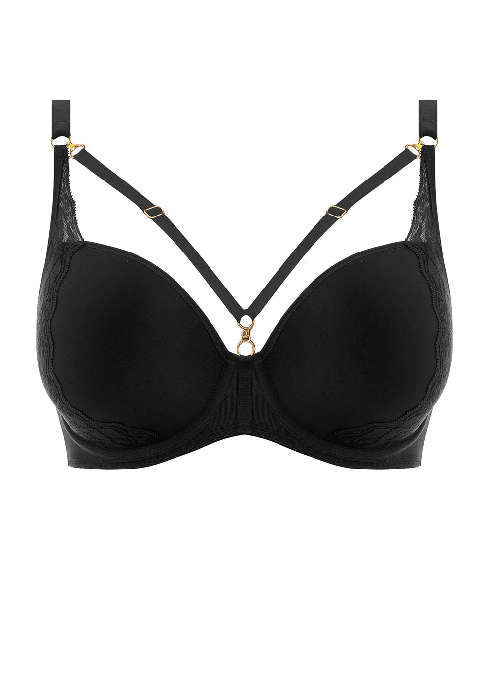 Temptress Moulded Plunge Bra - Black