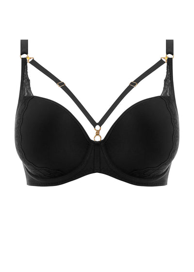 Temptress Moulded Plunge Bra - Black