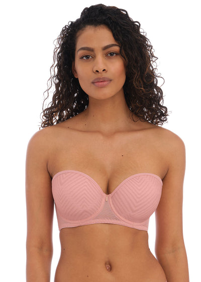 Tailored Moulded Strapless Bra- Ash Rose