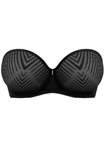 Tailored Moulded Strapless Bra- Black