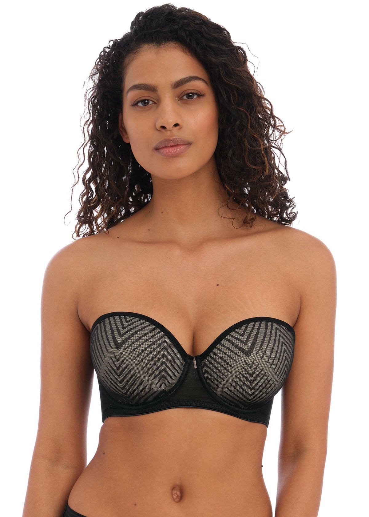 Tailored Moulded Strapless Bra- Black