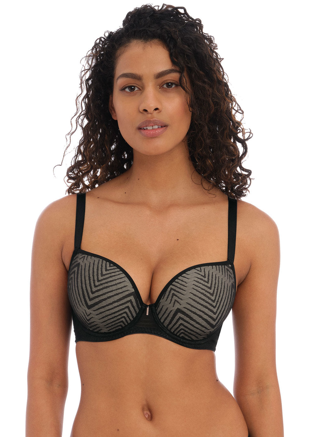 Tailored Moulded Plunge Bra- Black