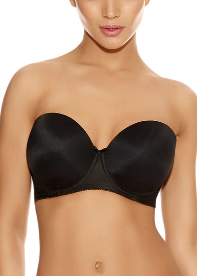 Deco Moulded Strapless Bra - Black