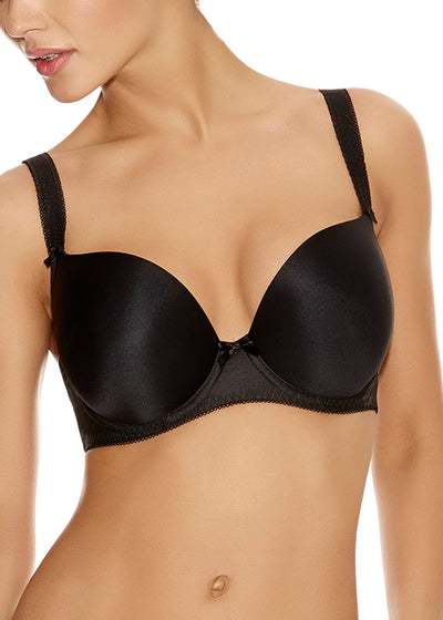 Deco Moulded Plunge Bra - Black
