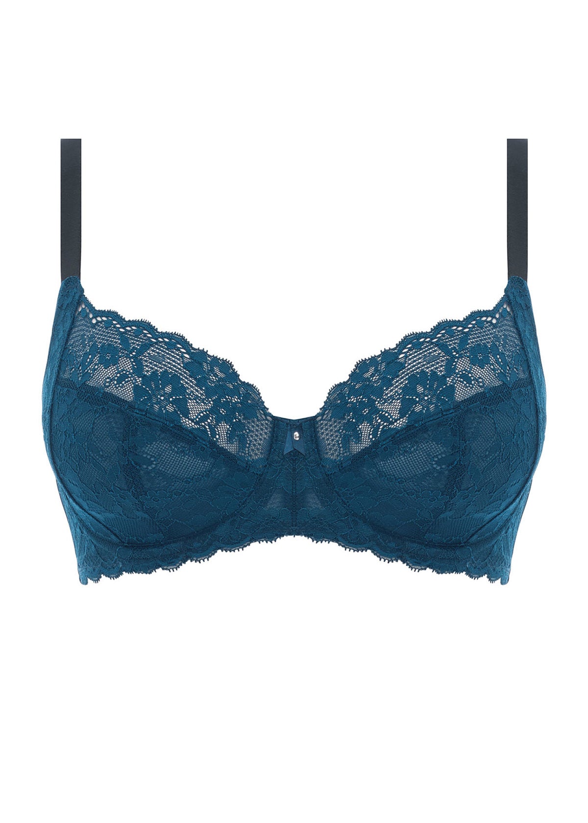 Offbeat Side Support Bra - Poseidon