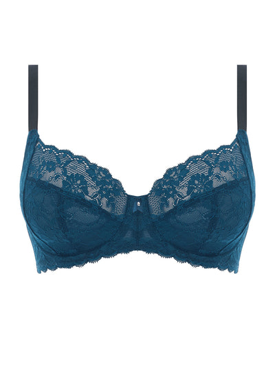 Offbeat Side Support Bra - Poseidon