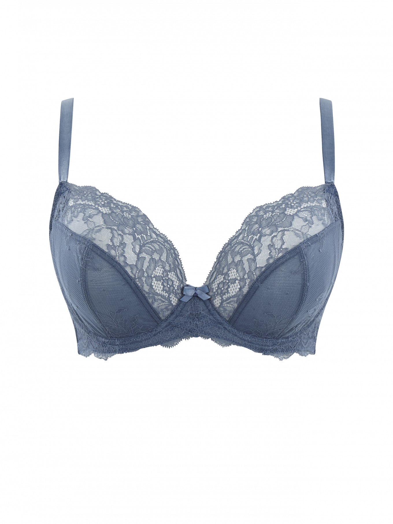 Ana Plunge Bra - Vintage Blue