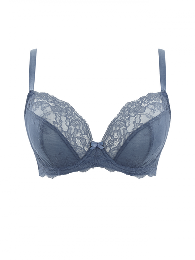 Ana Plunge Bra - Vintage Blue