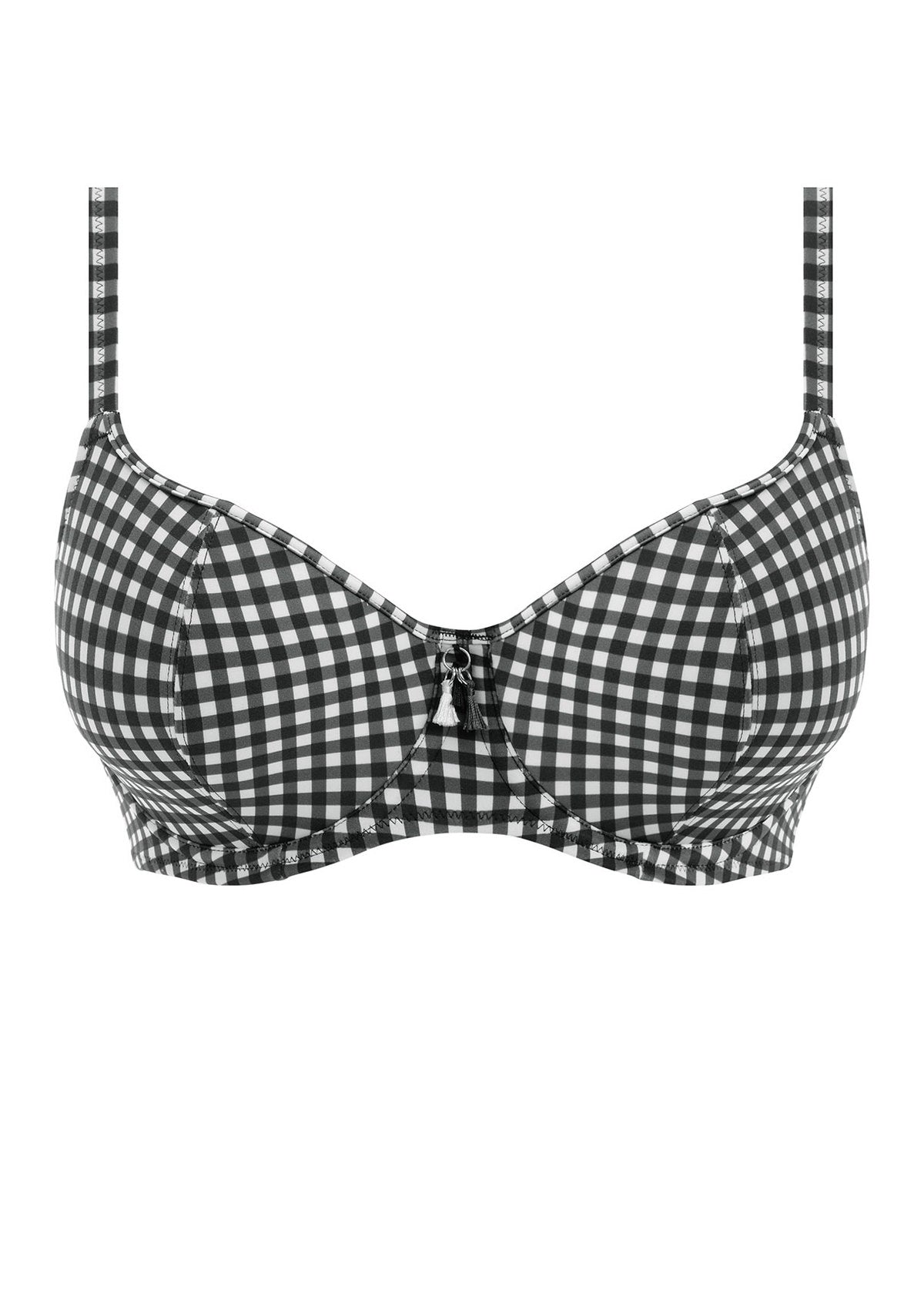 Check In Sweetheart Bikini Top - Monochrome