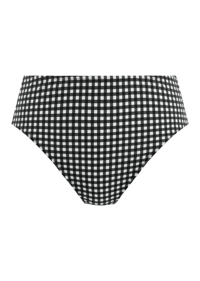 Check In High Waist Bikini Brief - Monochrome
