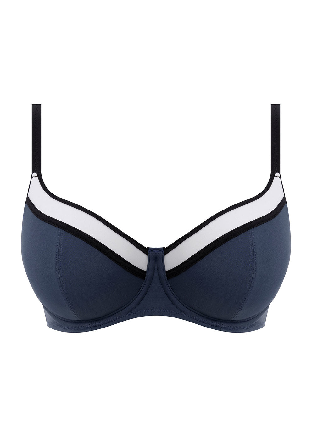 Colour Crush Padded Sweetheart Bikini Top - Ink