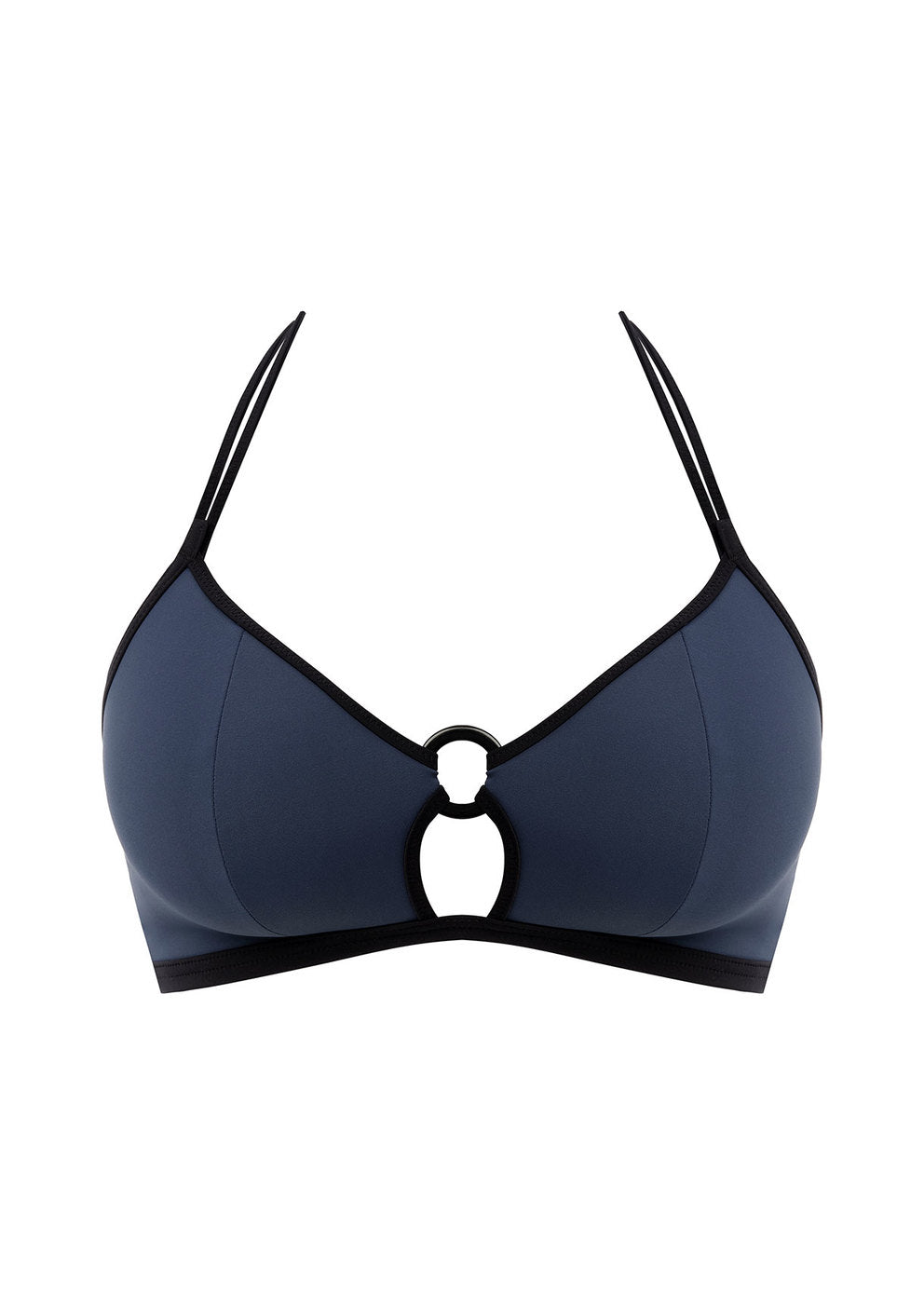Colour Crush Non Wired Triangle Bikini Top - Ink