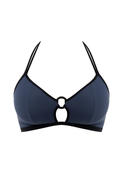 Colour Crush Non Wired Triangle Bikini Top - Ink