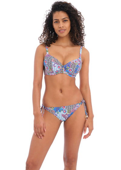 Boho Breeze Tie Side Bikini Brief - Multi