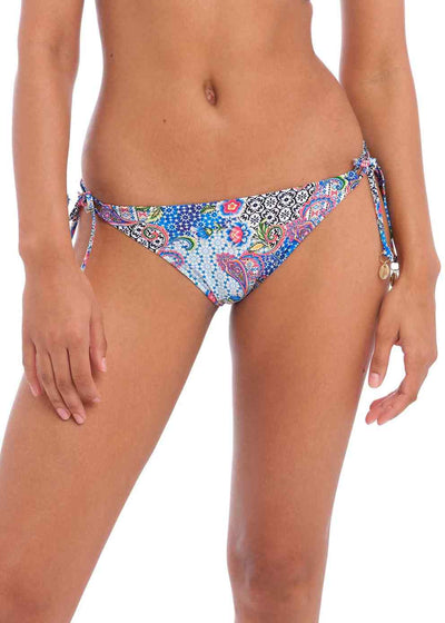 Boho Breeze Tie Side Bikini Brief - Multi