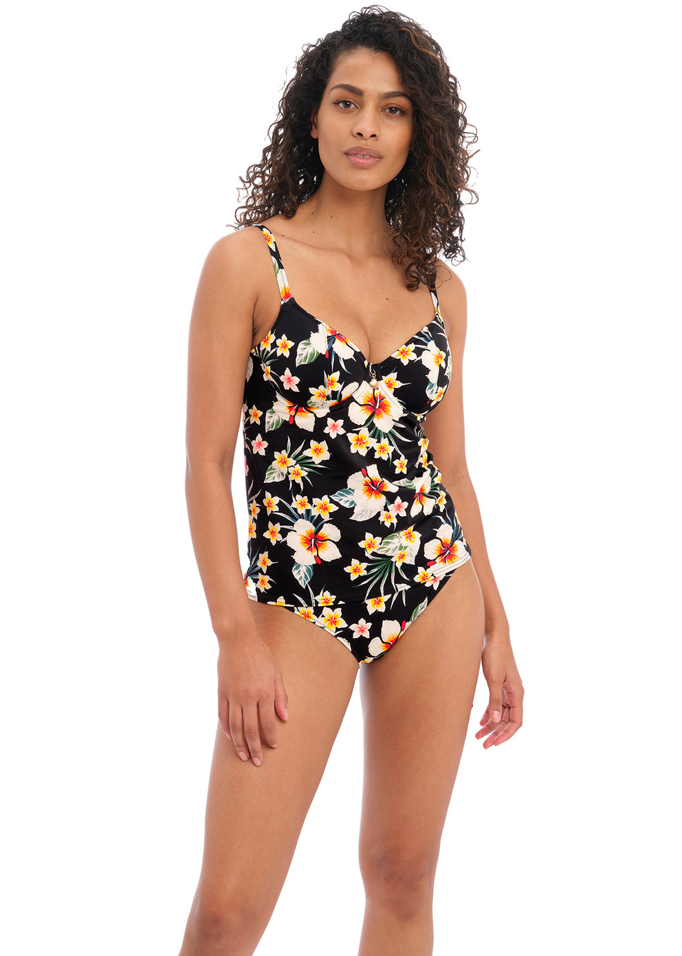 Havana Sunrise Plunge Tankini Top