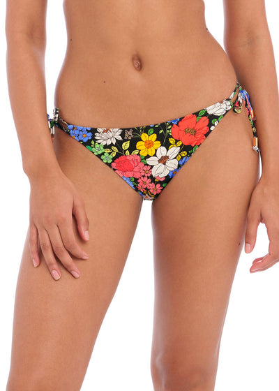 Floral Haze Tie Side Bikini Brief - Multi