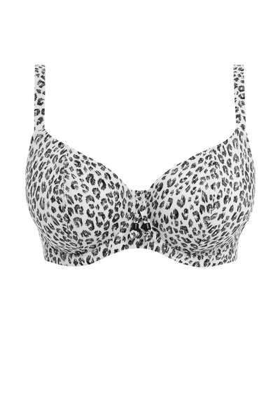 Cala Selva Plunge Bikini Top - Leopard