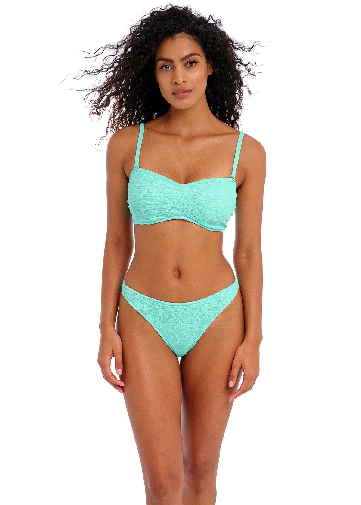 Ibiza Waves Bandeau Bikini Top - Frozen