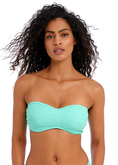 Ibiza Waves Bandeau Bikini Top - Frozen