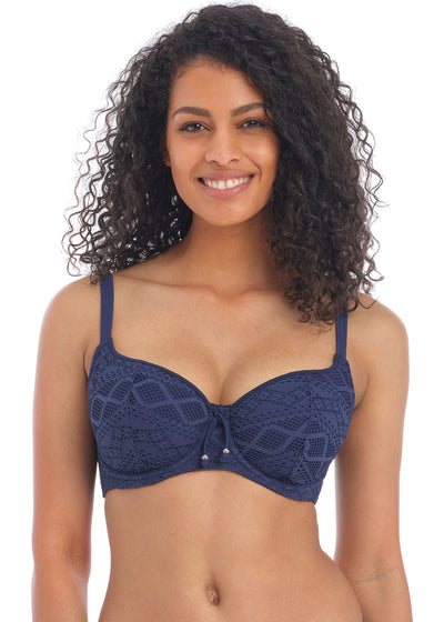 Sundance Sweetheart Bikini Top - Denim