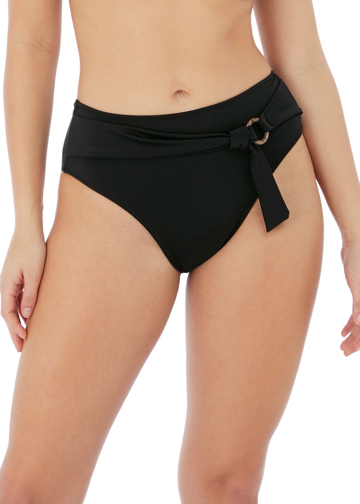 Coco Wave High Waist Bikini Brief - Black