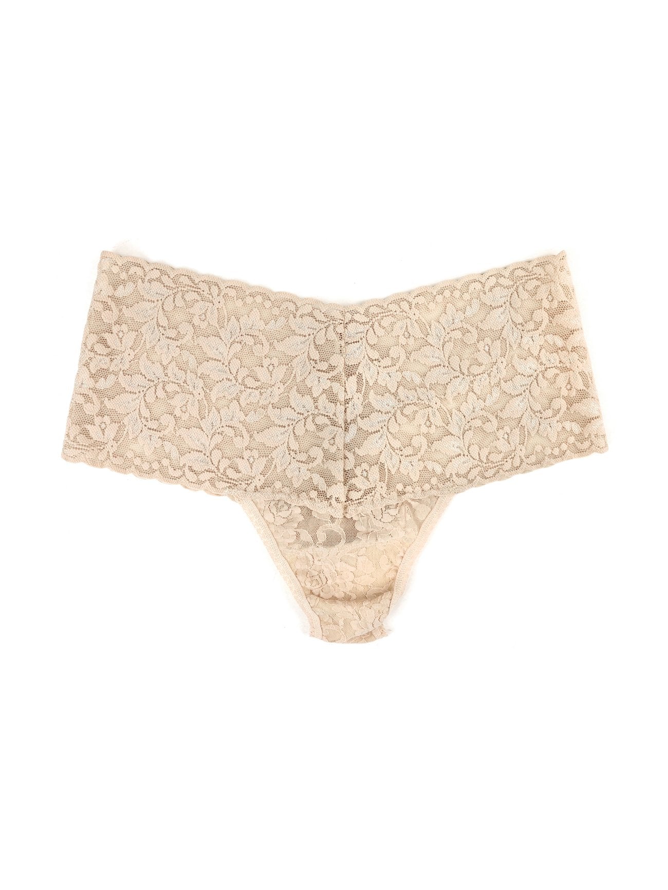 Retro Lace Thong - Chai