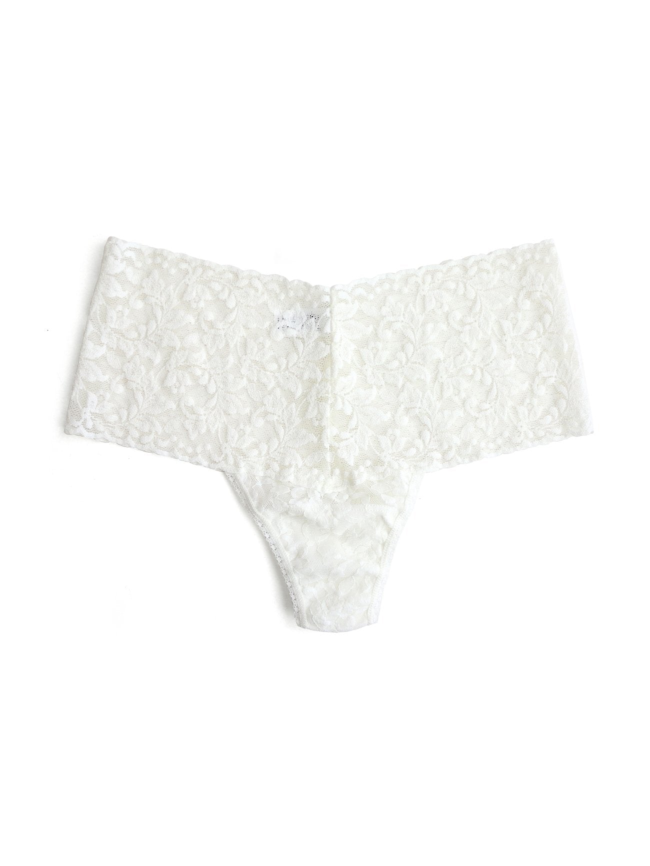 Retro Lace Thong - Marshmallow