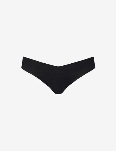 Classic Solid Thong - Black