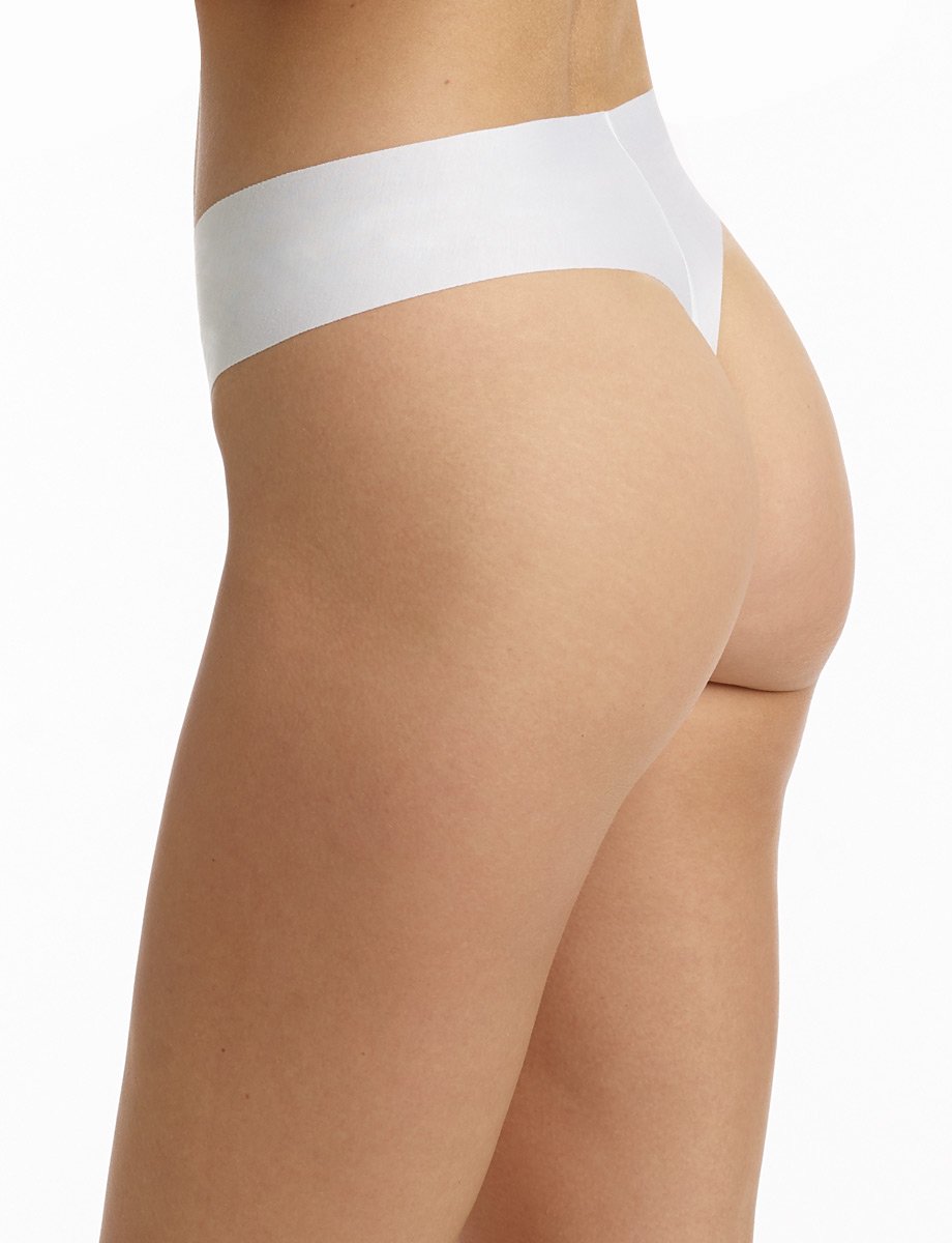 Butter Mid-Rise Thong - White
