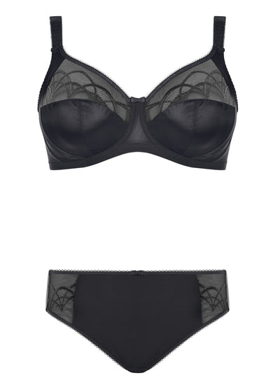 Cate Full Cup Banded Bra - Black