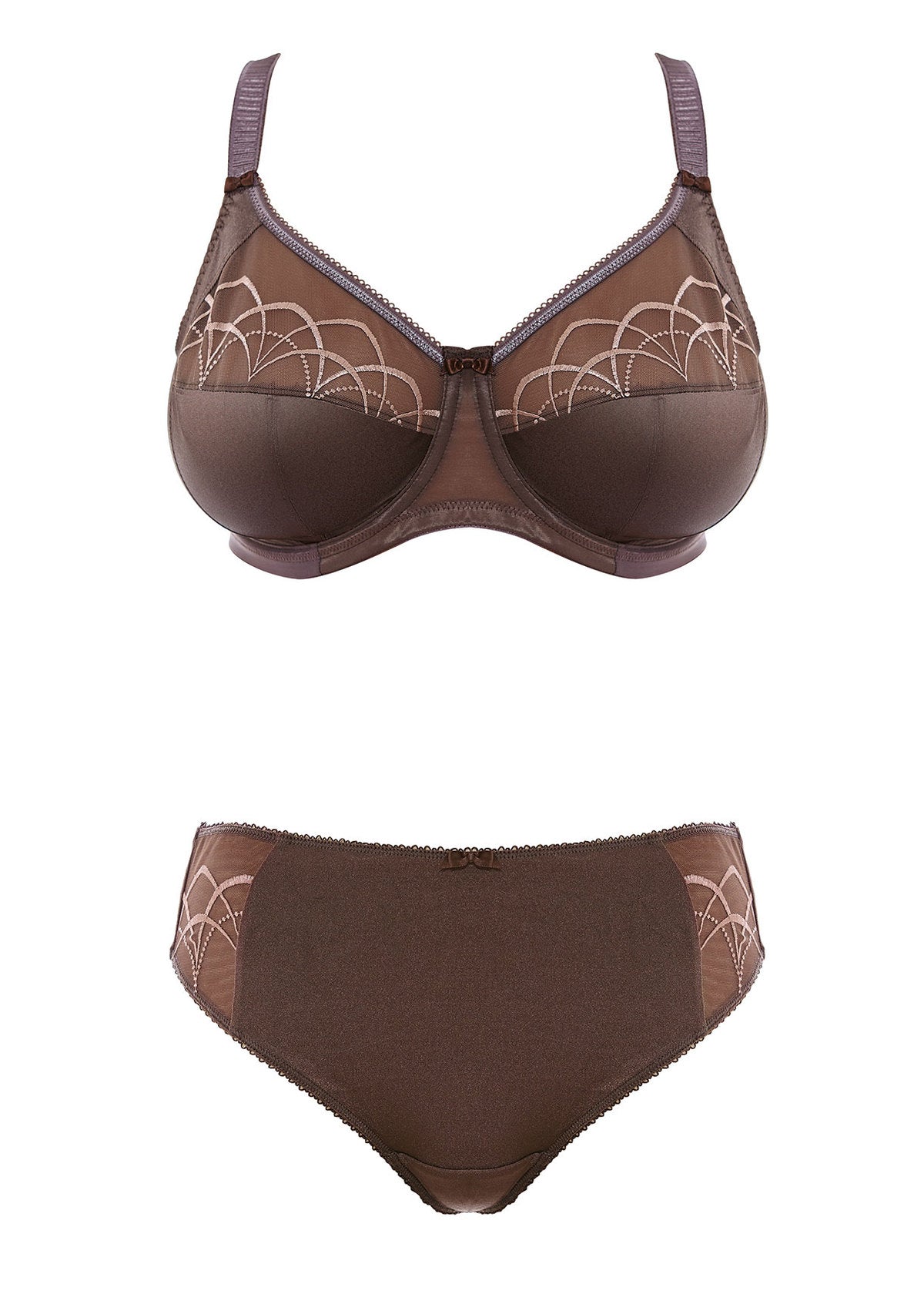 Cate Full Cup Banded Bra - Pecan
