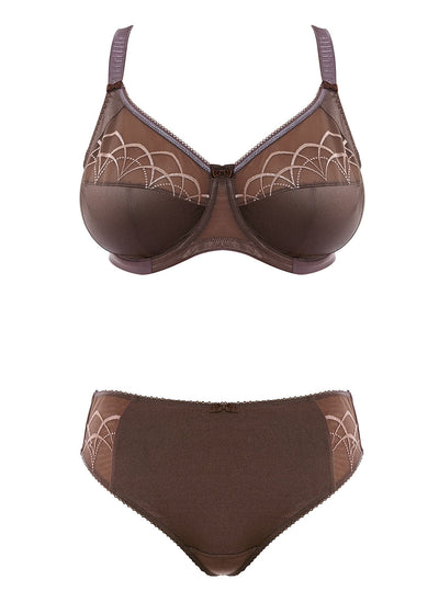 Cate Full Cup Banded Bra - Pecan