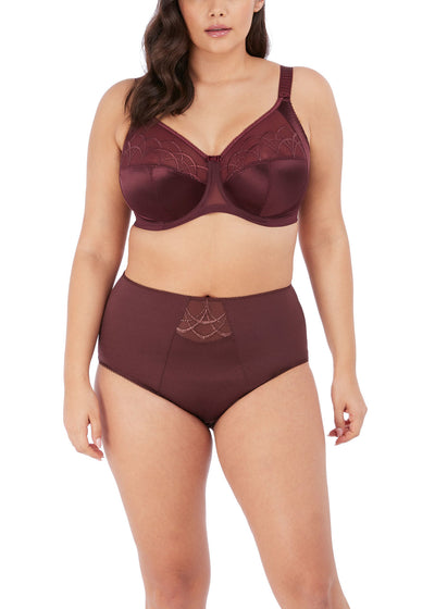 Cate Full Cup Banded Bra - Raisin