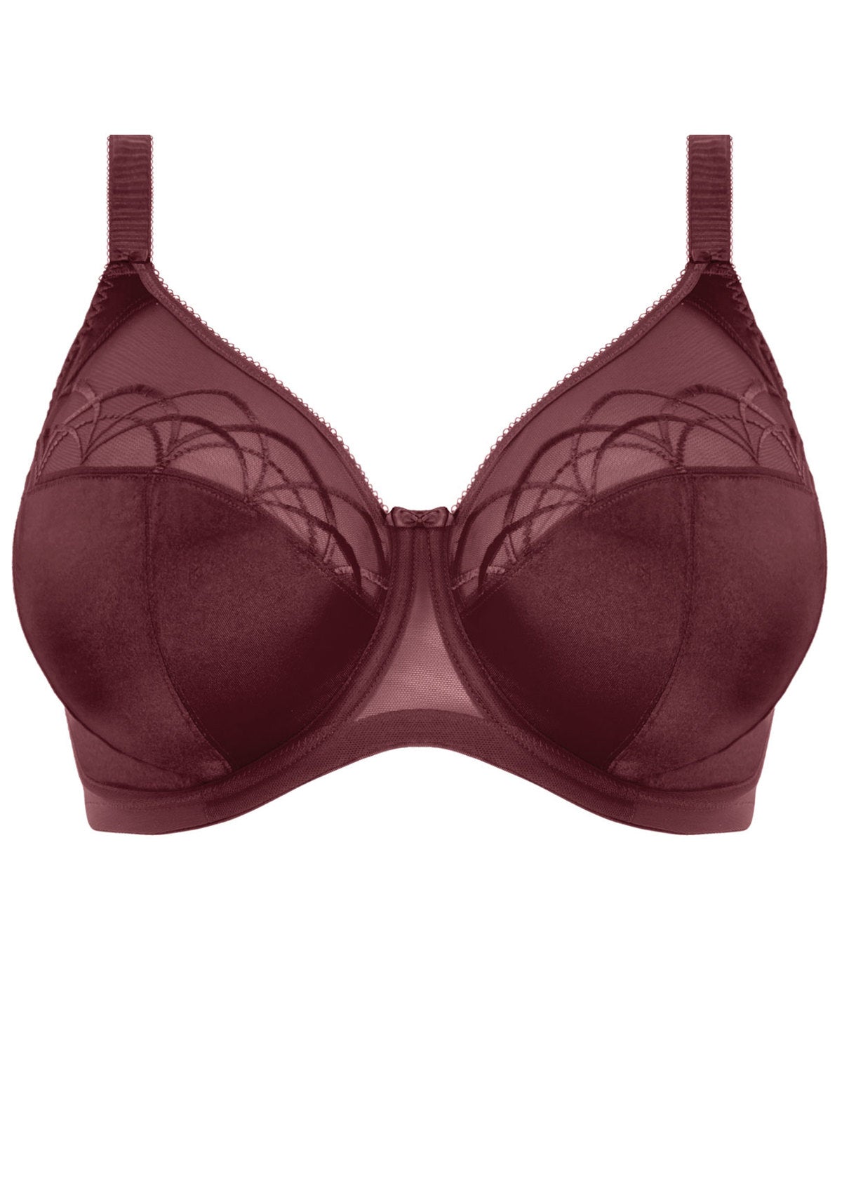 Cate Full Cup Banded Bra - Raisin