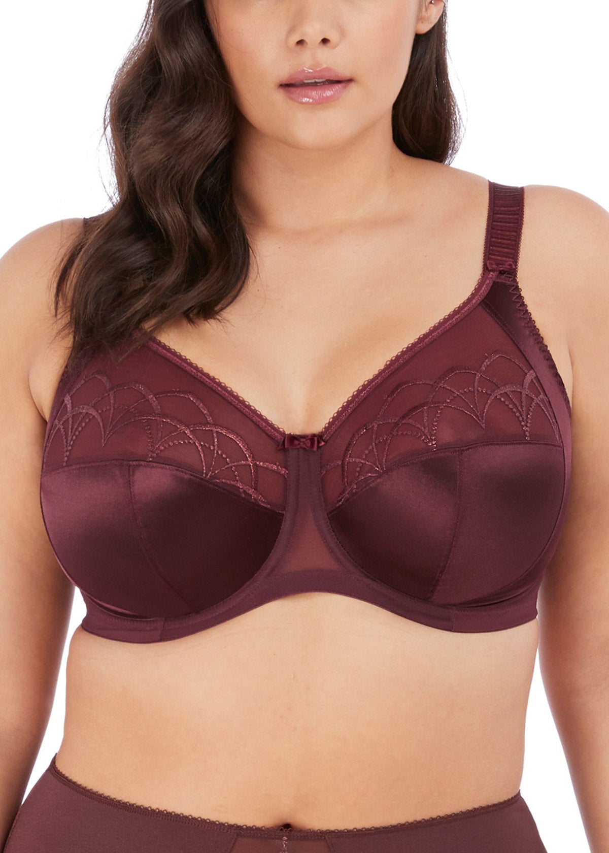 Cate Full Cup Banded Bra - Raisin