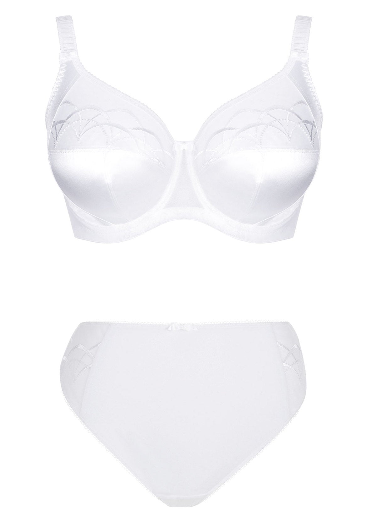 Cate Full Cup Banded Bra - White