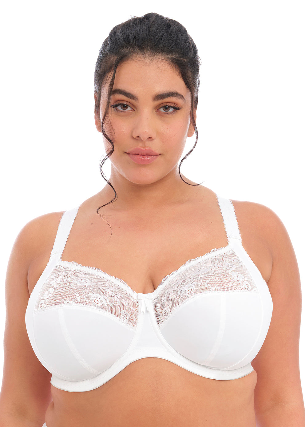 Morgan Stretch Banded Bra - White