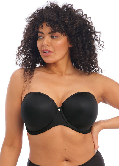 Smooth Moulded Strapless Bra - Black