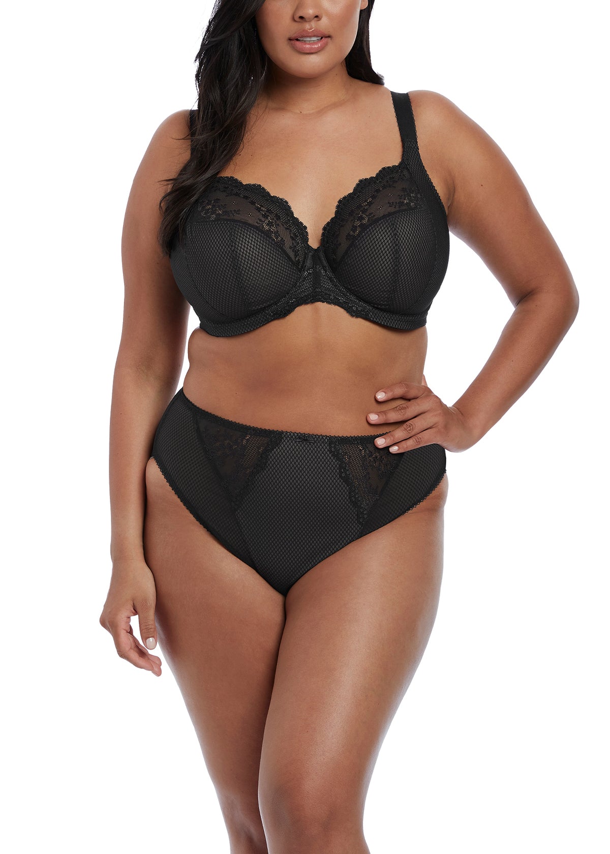 Charley Stretch Plunge Bra - Black