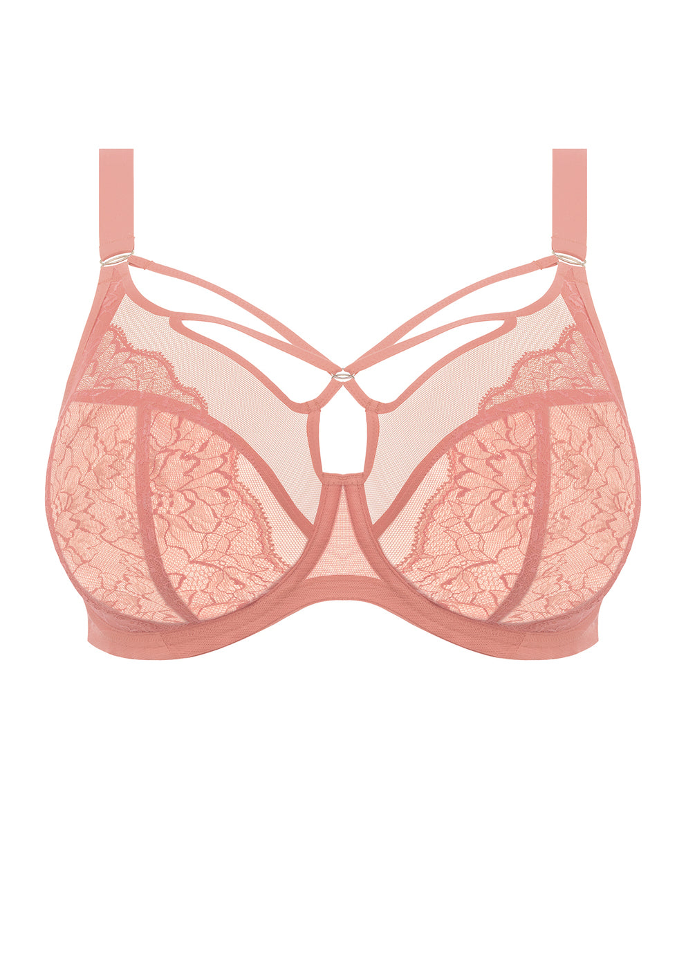 Brianna Plunge Bra - Ash Rose